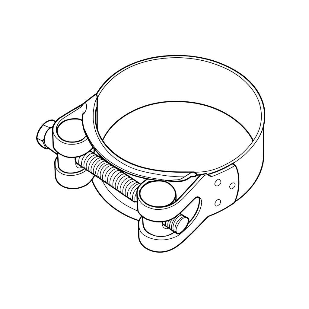 Collier de serrage d'échappement - Pièce d'origine (OEM)